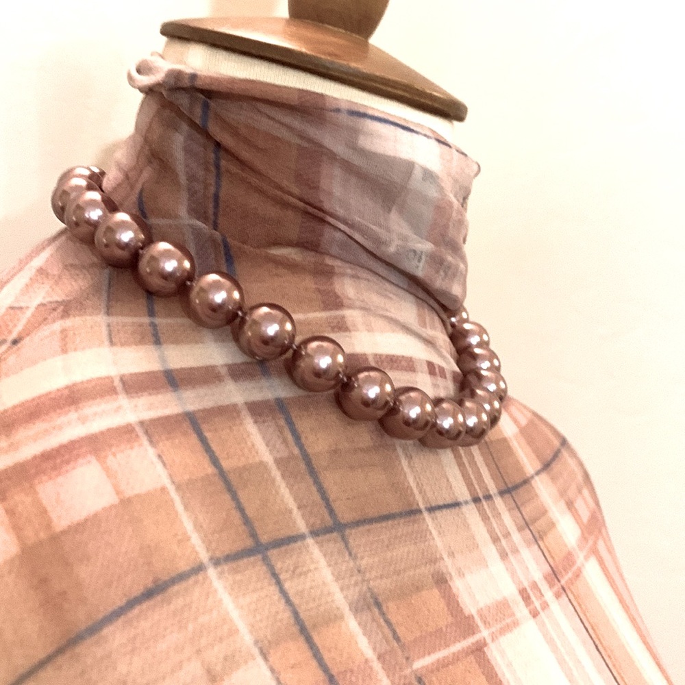 Charter Club oversized peal necklace